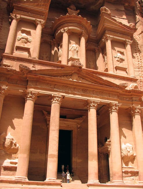 The Treasury at Petra. Probably the most photographed building in Jordan. Picture by Margaret Deefholts