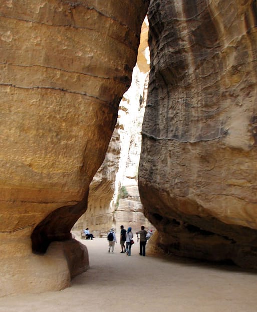 The entrance to the Petra's siq. Photo by Margaret Deefholts