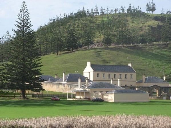 Kingston, Old Military Barracks, Norfolk Island. Picture courtesy of Barry and Heather Minton