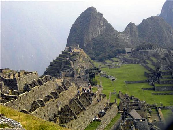 View of The Lost City of the Incas, Machu Picchu, Peru