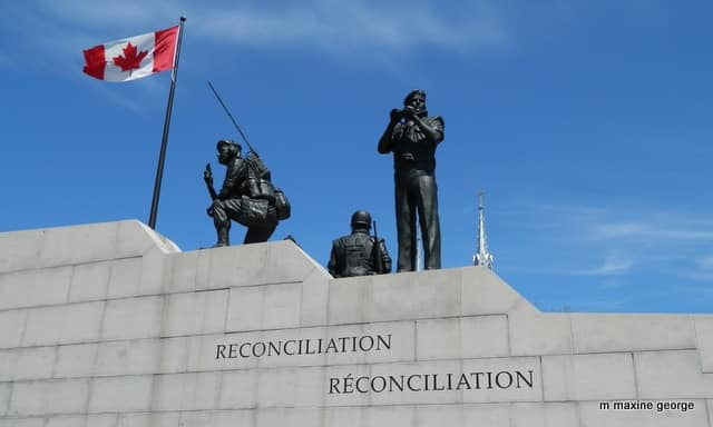 The Peacekeepers Monument in Ottawa